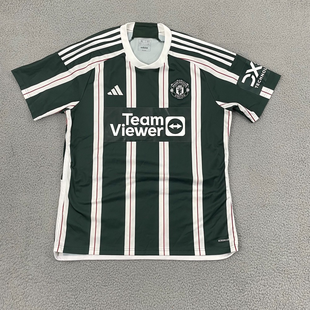 Manchester United Team Viewer Adidas Jersey Adult XL Green Aeroready
